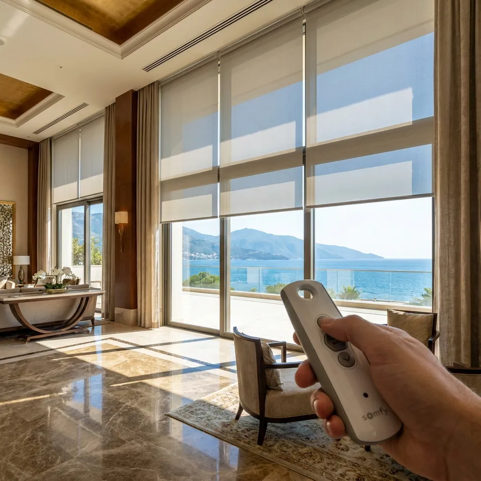 OTEL MOTORLU OTOMASYONLU  MEKANİZMALI  OTEL PERDESİ